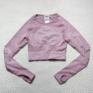 Gymshark Flex Long Sleeve Crop Top With Cutout